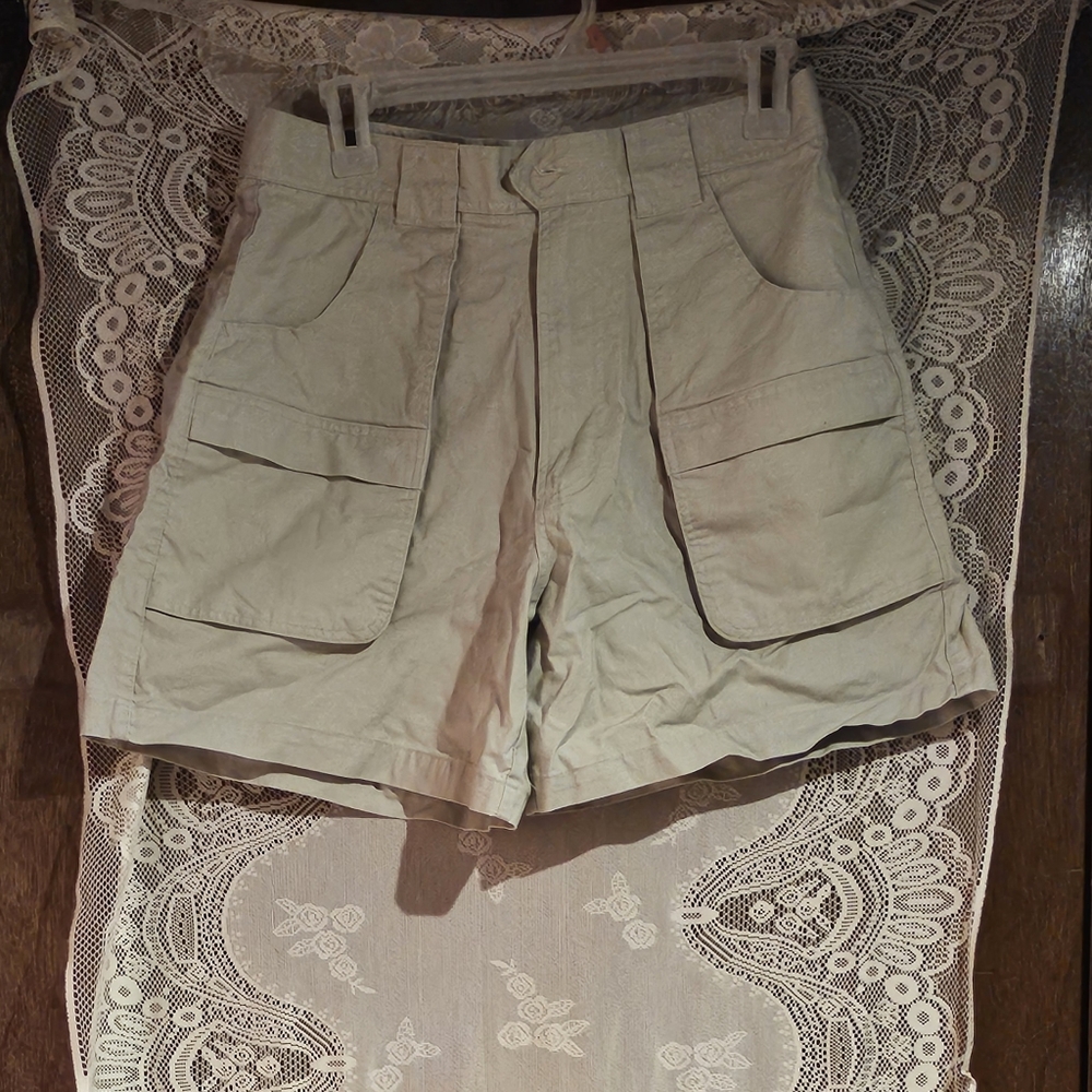David Brandon elle Vintage Utility High waisted Safari shorts